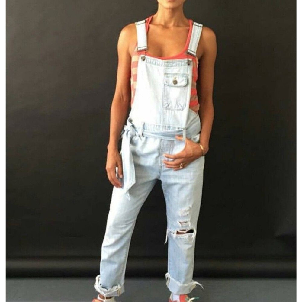 Hidden Jeans Light Wash Overalls The Dylan